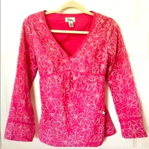 Lily Pulitzer XS embroidered fabric top
